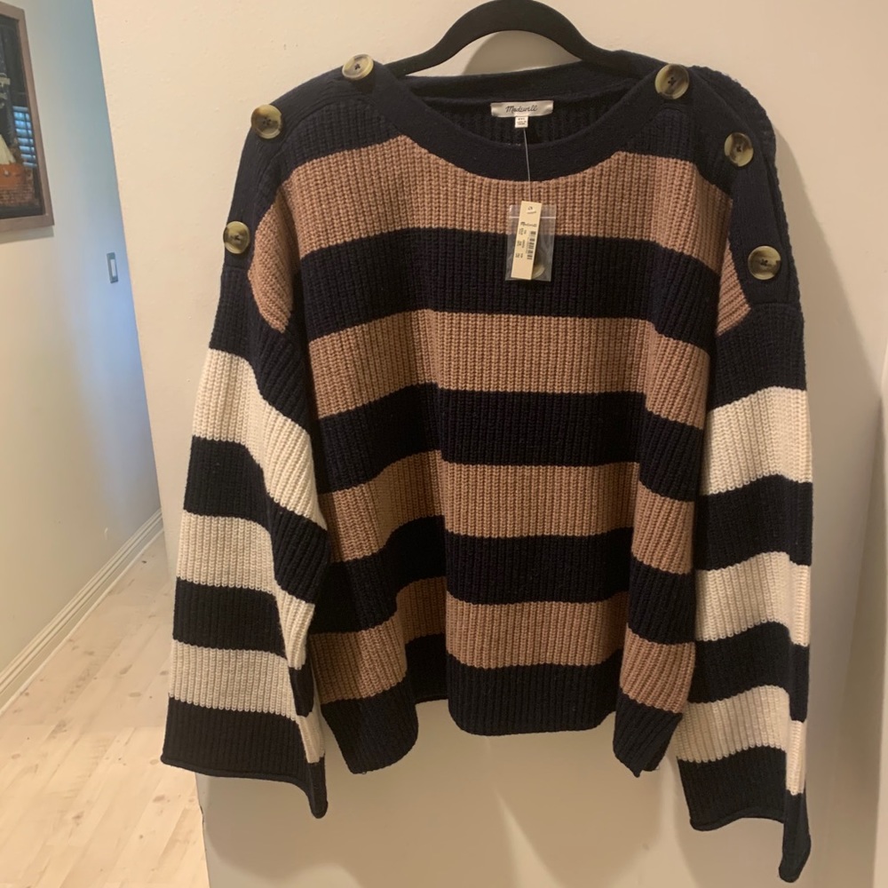 Madewell Calloway Boatneck Pullover Sweater
